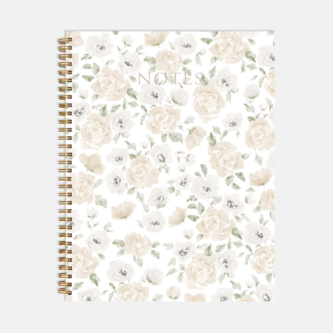 Neutrals Florals Notebook