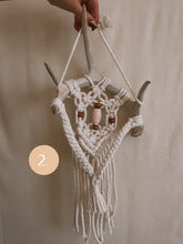 Load image into Gallery viewer, Antler Macrame Wall Hanging