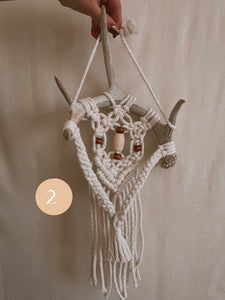 Antler Macrame Wall Hanging