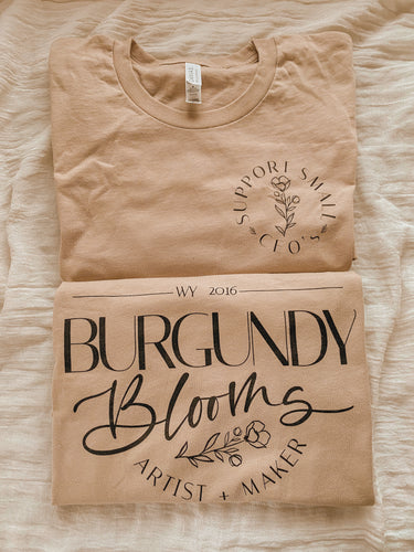 Burgundy Blooms Merch