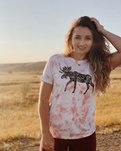 Load image into Gallery viewer, Floral Moose Stamped Tee