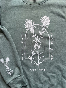 Heather Forest Crewneck - Customizable!