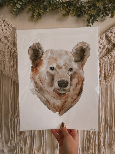 Grizzly Bear Print