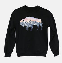 Load image into Gallery viewer, Sunset Mountain Buffalo Hoodies / Sweatshirt